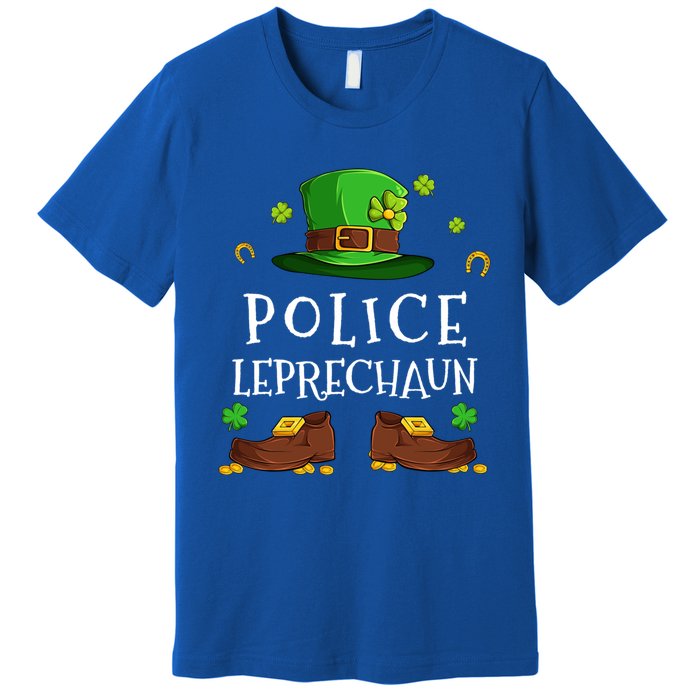 Police Leprechaun Matching Family Group St Patricks Gift Premium T-Shirt