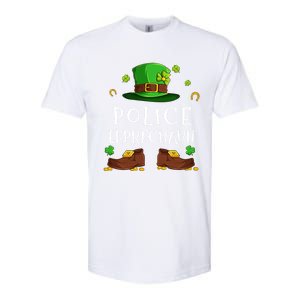 Police Leprechaun Matching Family Group St Patricks Gift Softstyle CVC T-Shirt