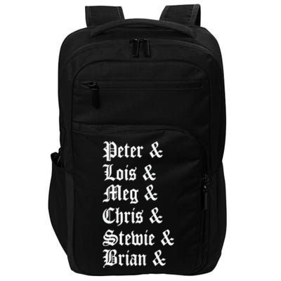 Peter Lois Meg Chris Stewie Brian Impact Tech Backpack