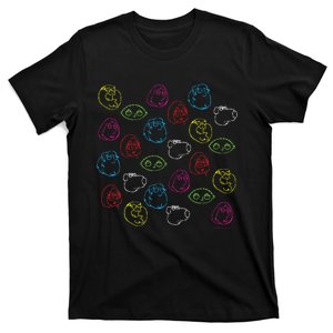 Peter Lois Meg Stewie Brian Chris Neon Faces T-Shirt