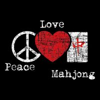 Peace Love Mahjong Gambling Casino Player Chinese Game Cooling Performance Crew T-Shirt