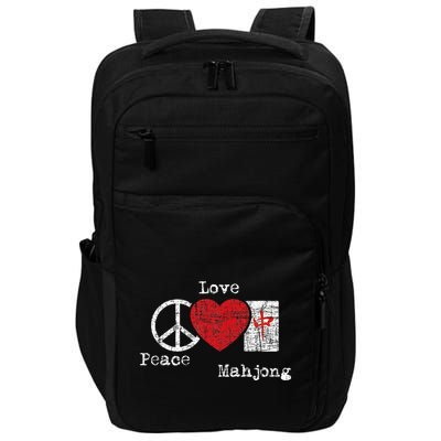 Peace Love Mahjong Gambling Casino Player Chinese Game Impact Tech Backpack