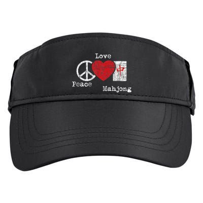 Peace Love Mahjong Gambling Casino Player Chinese Game Adult Drive Performance Visor