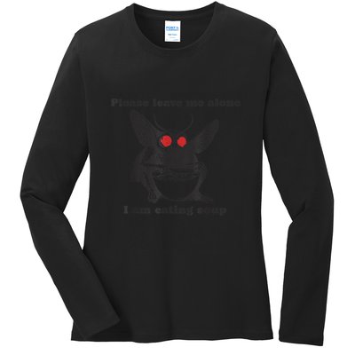 Please Leave Me Alone I Am Eating Soup Ladies Long Sleeve Shirt