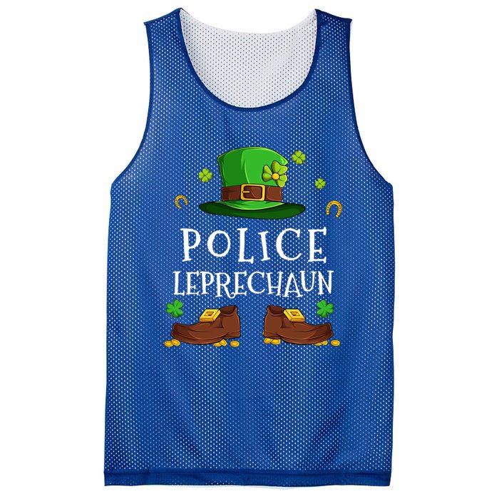 Police Leprechaun Matching Family Group St Patricks Great Gift Mesh Reversible Basketball Jersey Tank