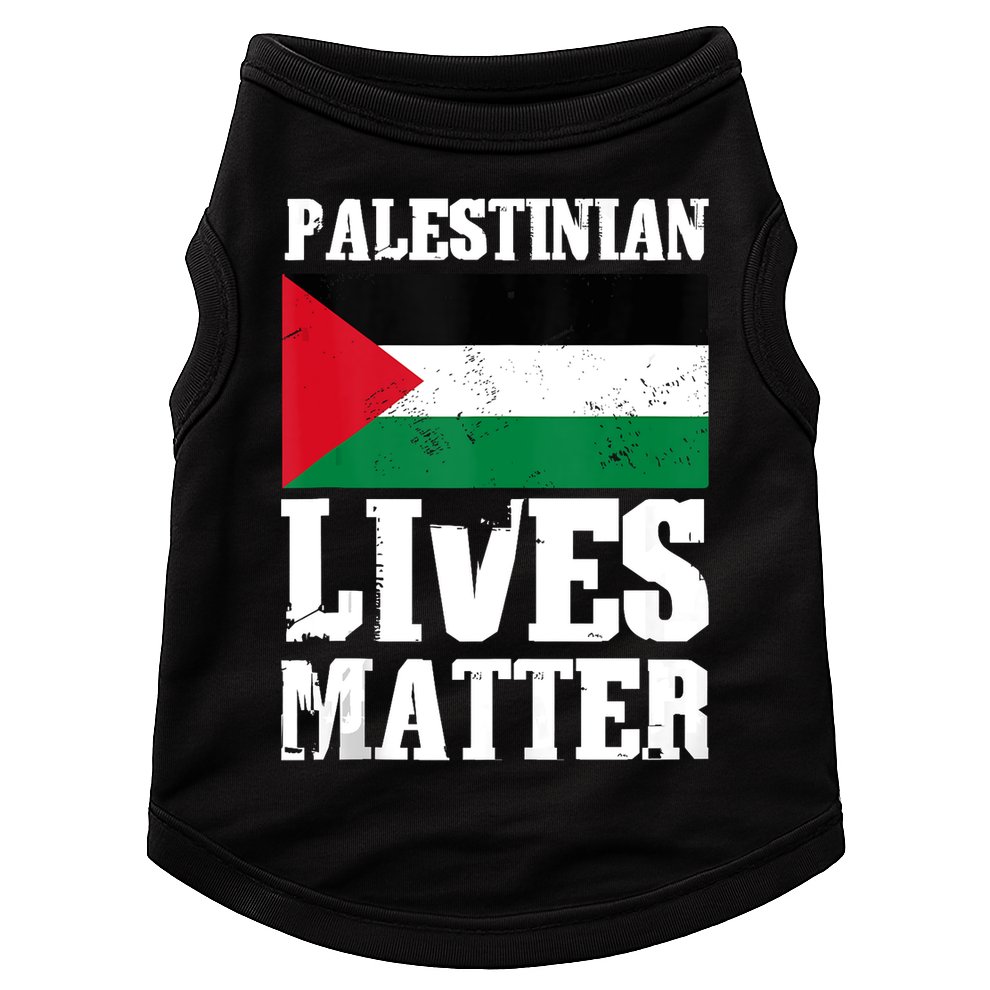 Palestinian Lives Matter Freedom Peace Palestine Flag Doggie Tank