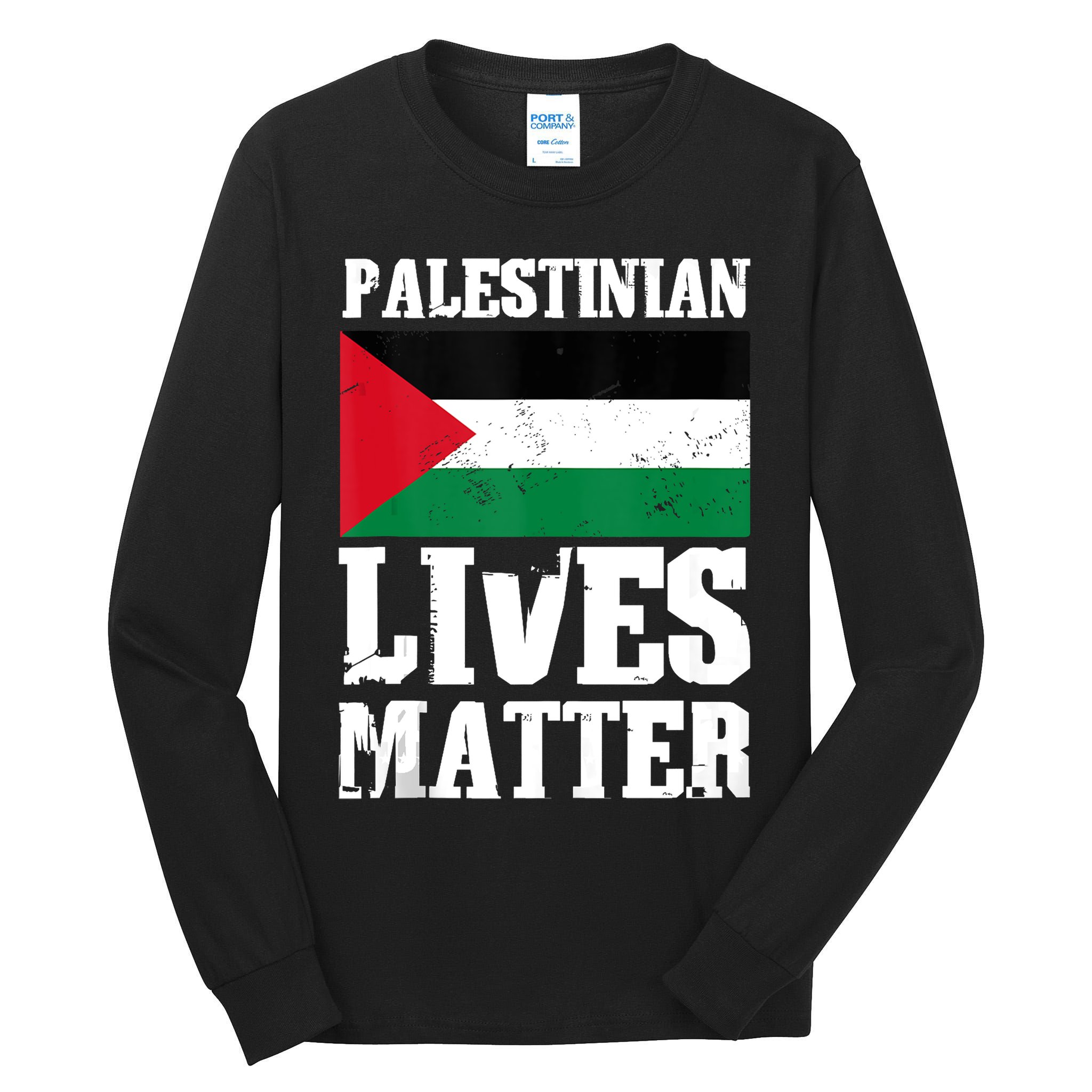 Palestinian Lives Matter Freedom Peace Palestine Flag Tall Long Sleeve T-Shirt
