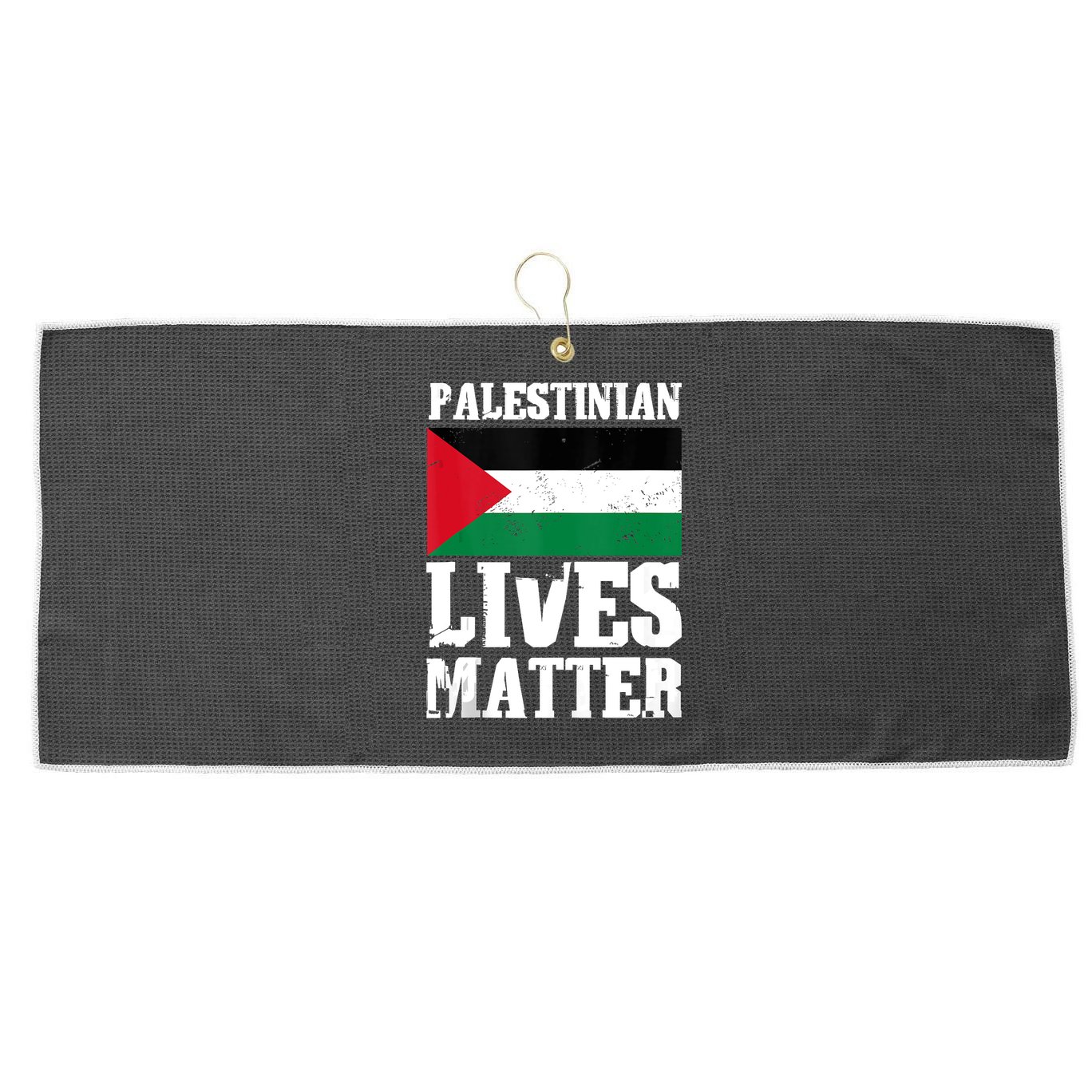 Palestinian Lives Matter Freedom Peace Palestine Flag Large Microfiber Waffle Golf Towel
