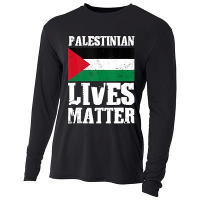 Palestinian Lives Matter Freedom Peace Palestine Flag Cooling Performance Long Sleeve Crew