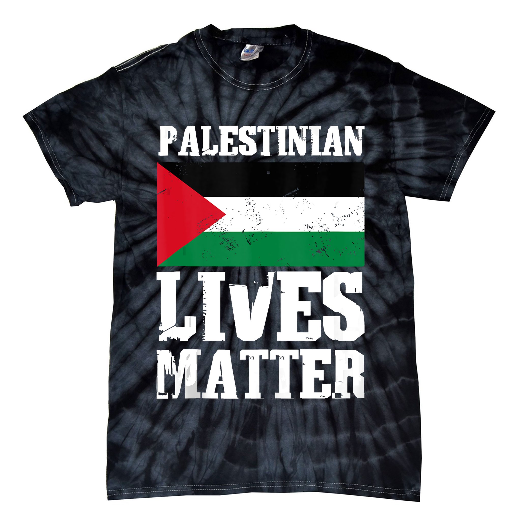 Palestinian Lives Matter Freedom Peace Palestine Flag Tie-Dye T-Shirt
