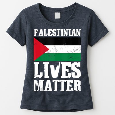 Palestinian Lives Matter Freedom Peace Palestine Flag Womens T-Shirt