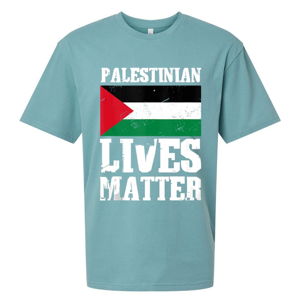 Palestinian Lives Matter Freedom Peace Palestine Flag Sueded Cloud Jersey T-Shirt