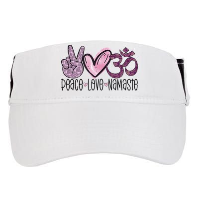 Peace Love Namaste OM Sign Mandala Hippie Yoga Lover Gift Adult Drive Performance Visor