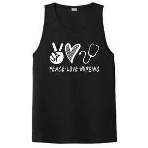 Peace Love Nursing Nurse Gift PosiCharge Competitor Tank