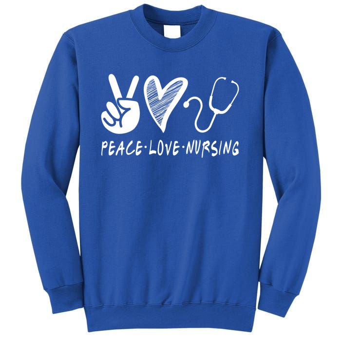 Peace Love Nursing Nurse Gift Sweatshirt