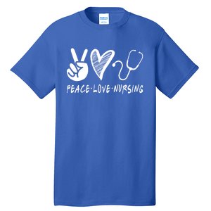 Peace Love Nursing Nurse Gift Tall T-Shirt