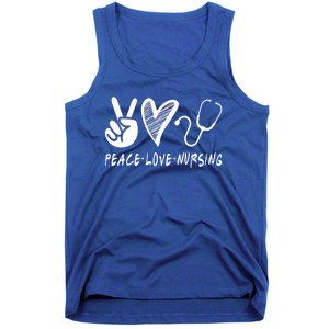 Peace Love Nursing Nurse Gift Tank Top