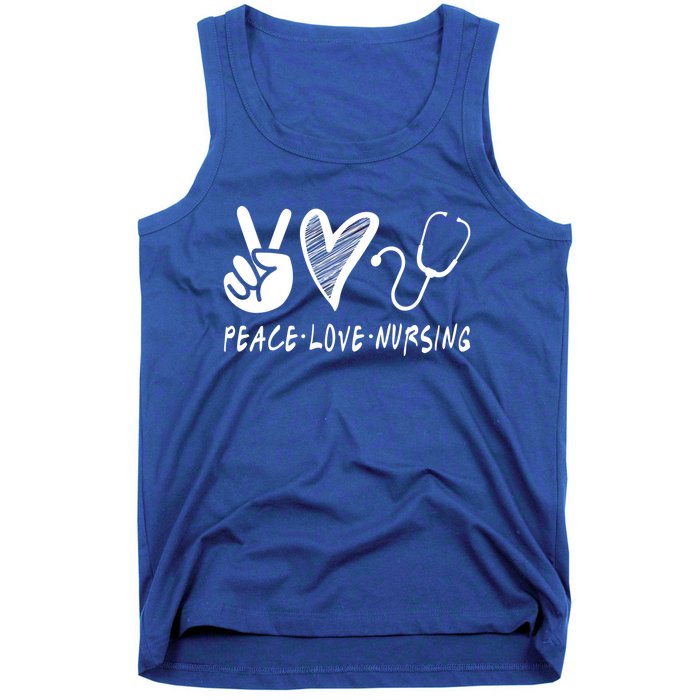 Peace Love Nursing Nurse Gift Tank Top