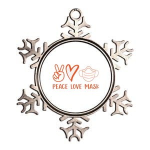 Peace Love Nursing Nurse Cute Gift Metallic Star Ornament