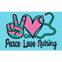 Peace Love Nursing Nurse Rn Nursing School Caretaker Gift Bumper Sticker