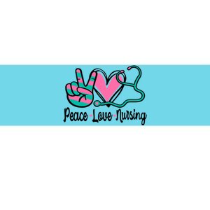 Peace Love Nursing Nurse Rn Nursing School Caretaker Gift Bumper Sticker