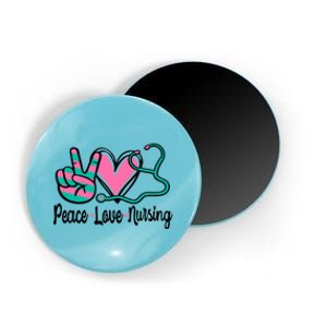 Peace Love Nursing Nurse Rn Nursing School Caretaker Gift Magnet