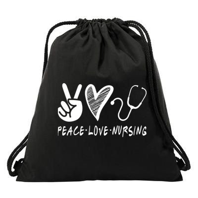 Peace Love Nursing Drawstring Bag