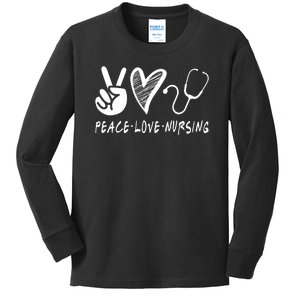 Peace Love Nursing Kids Long Sleeve Shirt