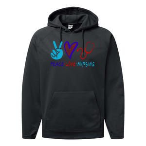 Peace Love Nursing Performance Fleece Hoodie