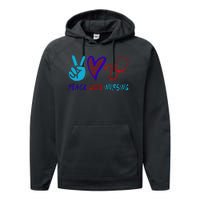 Peace Love Nursing Performance Fleece Hoodie