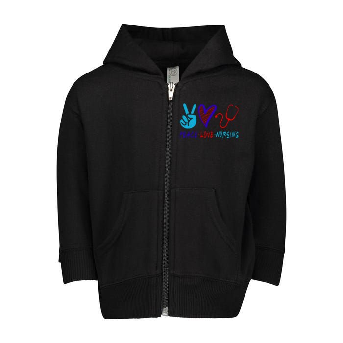 Peace Love Nursing Toddler Zip Fleece Hoodie