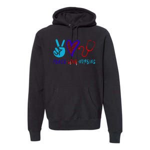 Peace Love Nursing Premium Hoodie