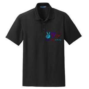 Peace Love Nursing Dry Zone Grid Polo