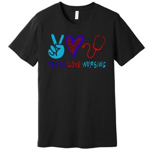 Peace Love Nursing Premium T-Shirt