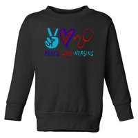 Peace Love Nursing Toddler Sweatshirt