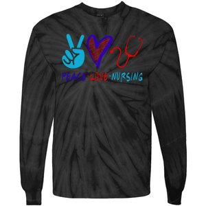 Peace Love Nursing Tie-Dye Long Sleeve Shirt