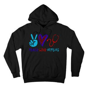 Peace Love Nursing Tall Hoodie