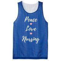 Peace Love Nursing Nurses Gift Mesh Reversible Basketball Jersey Tank