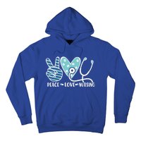 Peace Love Nursing Phonendoscope Heart Funny Nurse Medical Great Gift Hoodie