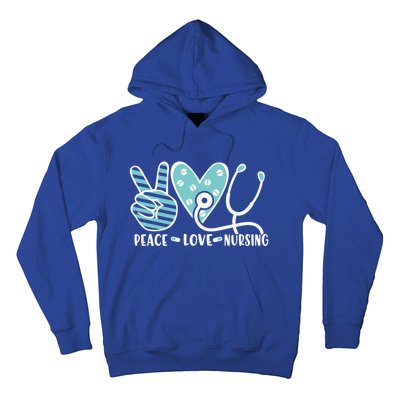 Peace Love Nursing Phonendoscope Heart Funny Nurse Medical Great Gift Hoodie