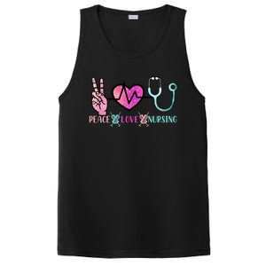 Peace Love Nursing Meaningful Gift PosiCharge Competitor Tank