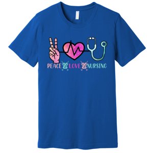 Peace Love Nursing Meaningful Gift Premium T-Shirt