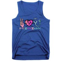 Peace Love Nursing Meaningful Gift Tank Top