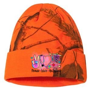 Peace Love Nursing Retro Vibe Gift Kati Licensed 12" Camo Beanie