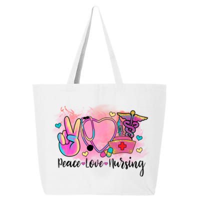 Peace Love Nursing Retro Vibe Gift 25L Jumbo Tote