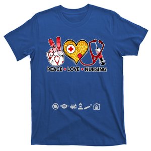 Peace Love Nursing Sign Great Gift Plus Size Gift T-Shirt