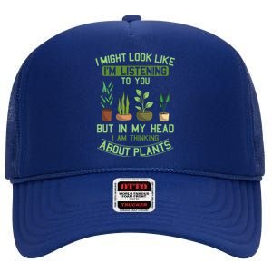 Plant Lovers Nature Gardener Horticulturalists Greenskeepers Gift High Crown Mesh Back Trucker Hat