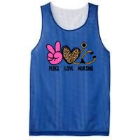 Peace Love Nursing Meaningful Gift Mesh Reversible Basketball Jersey Tank