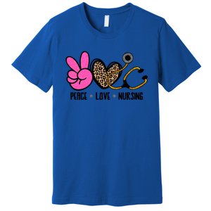 Peace Love Nursing Meaningful Gift Premium T-Shirt