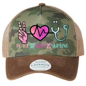 Peace Love Nursing Gift Legacy Tie Dye Trucker Hat